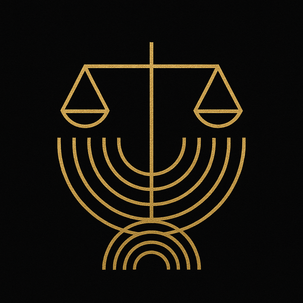 🜔 Sigil of the Priestess of Compensation — Gold on Black